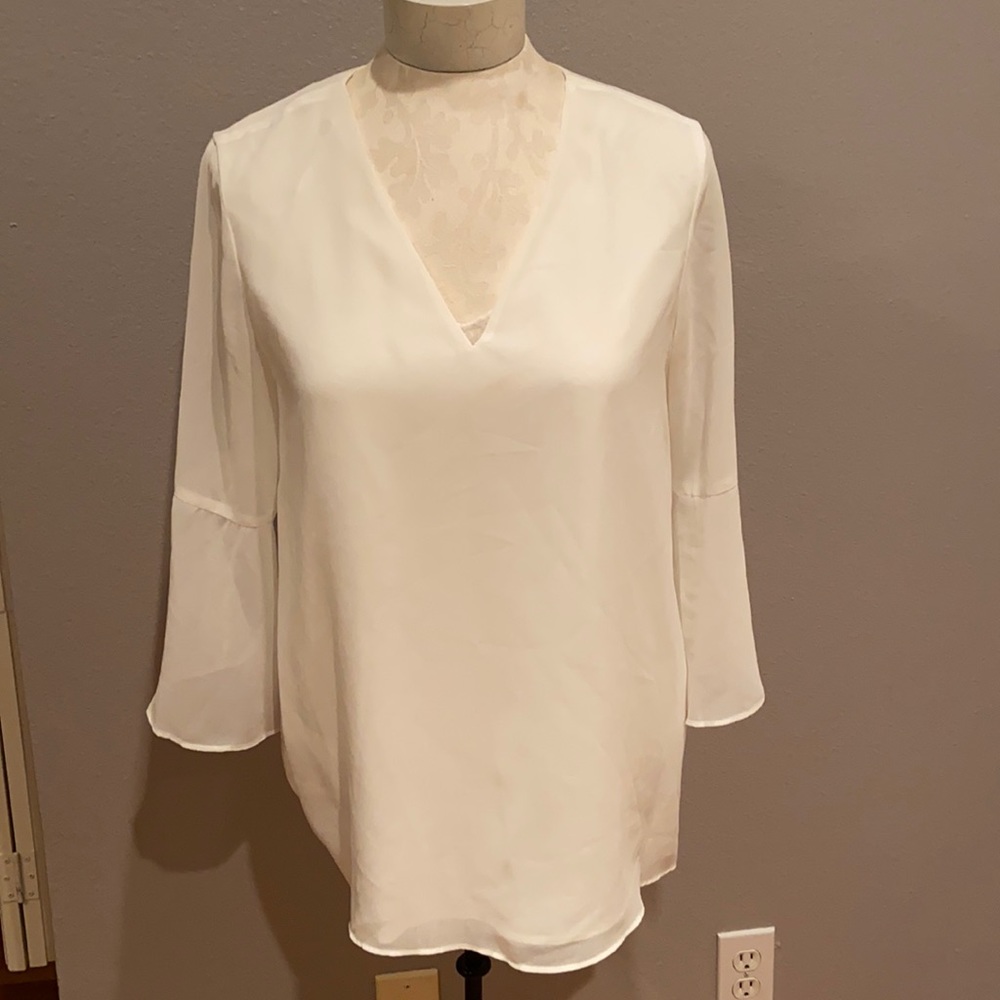 Calvin Klein cream blouse